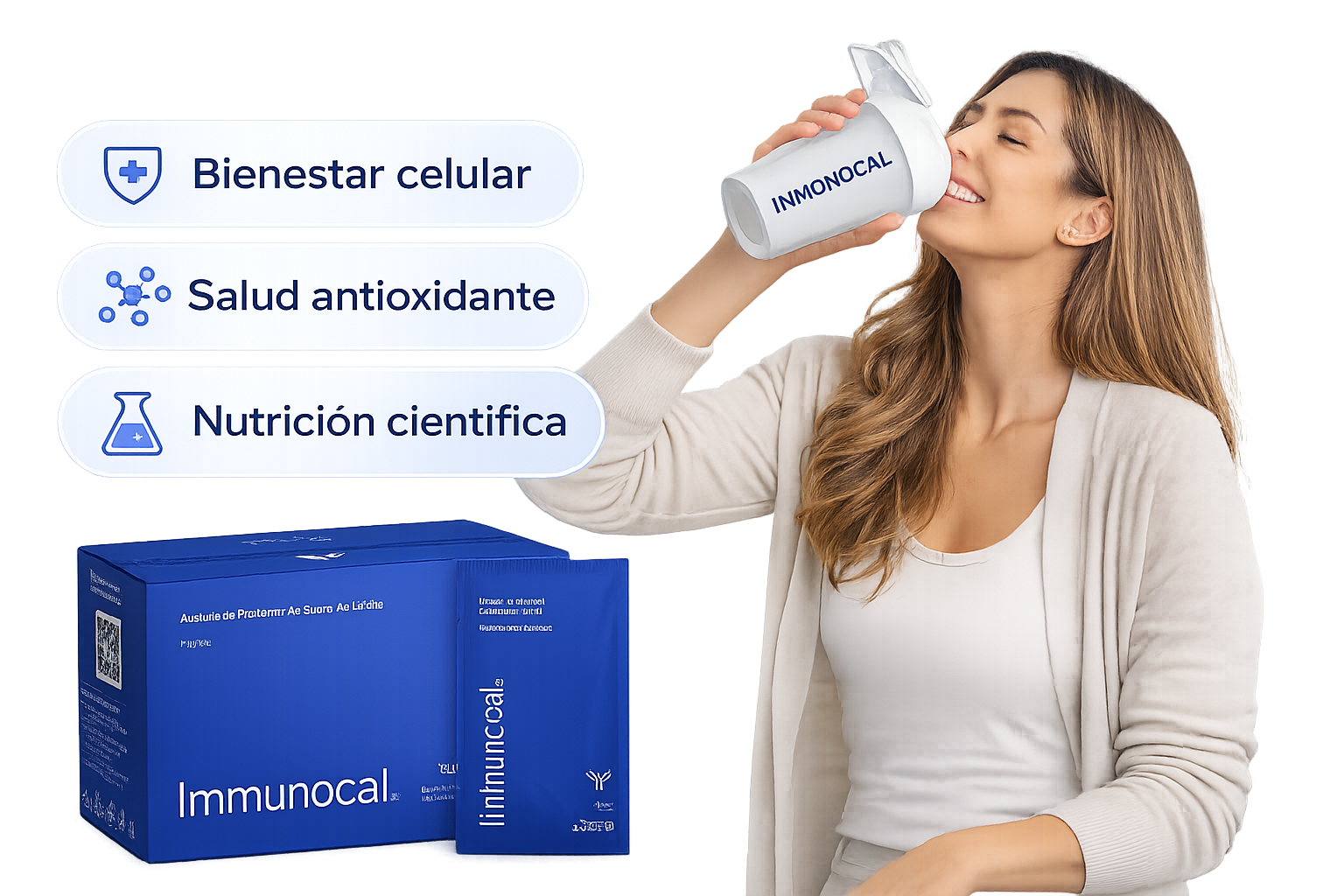 Bienestar celular con salud antioxidante y nutrición científica